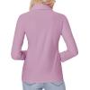 imagesiliteelon Button Down Shirts for Women Slim fit Long Sleeve Stretch Dress Shirts Work Shirt Wrinkle Free Office BlousesMauve