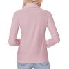 imagesiliteelon Button Down Shirts for Women Slim fit Long Sleeve Stretch Dress Shirts Work Shirt Wrinkle Free Office BlousesPink