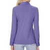 imagesiliteelon Button Down Shirts for Women Slim fit Long Sleeve Stretch Dress Shirts Work Shirt Wrinkle Free Office BlousesPurple