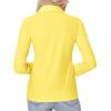 imagesiliteelon Button Down Shirts for Women Slim fit Long Sleeve Stretch Dress Shirts Work Shirt Wrinkle Free Office BlousesYellow
