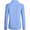 imagesiliteelon Button Down Shirts for Women Wrinkle Free Dress Shirts Long Sleeve Shirts Formal Work Office Blouses TopsAiry Blue