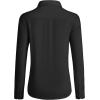 imagesiliteelon Button Down Shirts for Women Wrinkle Free Dress Shirts Long Sleeve Shirts Formal Work Office Blouses TopsBlack