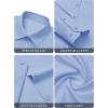 imagesiliteelon Button Down Shirts for Women Wrinkle Free Dress Shirts Long Sleeve Shirts Formal Work Office Blouses TopsBlue