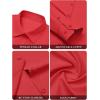 imagesiliteelon Button Down Shirts for Women Wrinkle Free Dress Shirts Long Sleeve Shirts Formal Work Office Blouses TopsBright Red