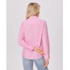 imagesiliteelon Button Down Shirts for Women Wrinkle Free Dress Shirts Long Sleeve Shirts Formal Work Office Blouses TopsCherry Blossom Pink