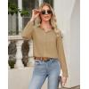 imagesiliteelon Button Down Shirts for Women Wrinkle Free Dress Shirts Long Sleeve Shirts Formal Work Office Blouses TopsDark Khaki