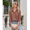 imagesiliteelon Button Down Shirts for Women Wrinkle Free Dress Shirts Long Sleeve Shirts Formal Work Office Blouses TopsDusty Rose