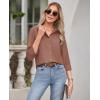 imagesiliteelon Button Down Shirts for Women Wrinkle Free Dress Shirts Long Sleeve Shirts Formal Work Office Blouses TopsDusty Rose