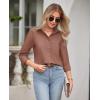 imagesiliteelon Button Down Shirts for Women Wrinkle Free Dress Shirts Long Sleeve Shirts Formal Work Office Blouses TopsDusty Rose