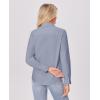 imagesiliteelon Button Down Shirts for Women Wrinkle Free Dress Shirts Long Sleeve Shirts Formal Work Office Blouses TopsGray Blue