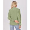 imagesiliteelon Button Down Shirts for Women Wrinkle Free Dress Shirts Long Sleeve Shirts Formal Work Office Blouses TopsGreen