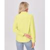imagesiliteelon Button Down Shirts for Women Wrinkle Free Dress Shirts Long Sleeve Shirts Formal Work Office Blouses TopsLemon Yellow