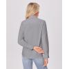 imagesiliteelon Button Down Shirts for Women Wrinkle Free Dress Shirts Long Sleeve Shirts Formal Work Office Blouses TopsLight Gray