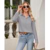 imagesiliteelon Button Down Shirts for Women Wrinkle Free Dress Shirts Long Sleeve Shirts Formal Work Office Blouses TopsLight Gray
