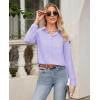 imagesiliteelon Button Down Shirts for Women Wrinkle Free Dress Shirts Long Sleeve Shirts Formal Work Office Blouses TopsLight Purple