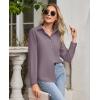 imagesiliteelon Button Down Shirts for Women Wrinkle Free Dress Shirts Long Sleeve Shirts Formal Work Office Blouses TopsMauve