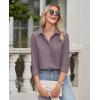 imagesiliteelon Button Down Shirts for Women Wrinkle Free Dress Shirts Long Sleeve Shirts Formal Work Office Blouses TopsMauve