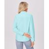 imagesiliteelon Button Down Shirts for Women Wrinkle Free Dress Shirts Long Sleeve Shirts Formal Work Office Blouses TopsMint Green