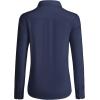 imagesiliteelon Button Down Shirts for Women Wrinkle Free Dress Shirts Long Sleeve Shirts Formal Work Office Blouses TopsNavy Blue