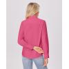 imagesiliteelon Button Down Shirts for Women Wrinkle Free Dress Shirts Long Sleeve Shirts Formal Work Office Blouses TopsRose Red