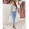 imagesiliteelon Satin Blouses for Women Silk Button Down Shirts Casual Long Sleeve Shirt Business Office Work Tunic TopsSilver Gray