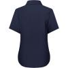 imagesiliteelon Button Down Shirts Women Oxford Shirts Short Sleeve Cotton Wrinkle Free Dress Shirts Work Office BlouseNavy Blue