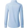 imagesiliteelon Button Down Shirts for Women Long Sleeve Dress Shirts Wrinkle Free Collared Work Office Solid Blouses TopsBaby Blue