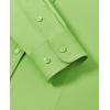 imagesiliteelon Button Down Shirts for Women Long Sleeve Dress Shirts Wrinkle Free Collared Work Office Solid Blouses TopsBaby Green