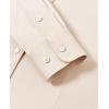 imagesiliteelon Button Down Shirts for Women Long Sleeve Dress Shirts Wrinkle Free Collared Work Office Solid Blouses TopsBeige