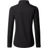 imagesiliteelon Button Down Shirts for Women Long Sleeve Dress Shirts Wrinkle Free Collared Work Office Solid Blouses TopsBlack
