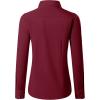 imagesiliteelon Button Down Shirts for Women Long Sleeve Dress Shirts Wrinkle Free Collared Work Office Solid Blouses TopsBurgundy