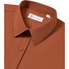 imagesiliteelon Button Down Shirts for Women Long Sleeve Dress Shirts Wrinkle Free Collared Work Office Solid Blouses TopsCaramel
