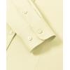 imagesiliteelon Button Down Shirts for Women Long Sleeve Dress Shirts Wrinkle Free Collared Work Office Solid Blouses TopsCream