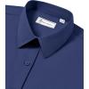 imagesiliteelon Button Down Shirts for Women Long Sleeve Dress Shirts Wrinkle Free Collared Work Office Solid Blouses TopsDark Blue