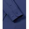 imagesiliteelon Button Down Shirts for Women Long Sleeve Dress Shirts Wrinkle Free Collared Work Office Solid Blouses TopsDark Blue