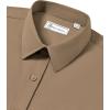 imagesiliteelon Button Down Shirts for Women Long Sleeve Dress Shirts Wrinkle Free Collared Work Office Solid Blouses TopsKhaki
