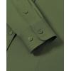 imagesiliteelon Button Down Shirts for Women Long Sleeve Dress Shirts Wrinkle Free Collared Work Office Solid Blouses TopsOlive Green