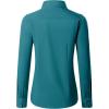 imagesiliteelon Button Down Shirts for Women Long Sleeve Dress Shirts Wrinkle Free Collared Work Office Solid Blouses TopsPeacock Blue
