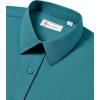 imagesiliteelon Button Down Shirts for Women Long Sleeve Dress Shirts Wrinkle Free Collared Work Office Solid Blouses TopsPeacock Blue