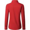 imagesiliteelon Button Down Shirts for Women Long Sleeve Dress Shirts Wrinkle Free Collared Work Office Solid Blouses TopsRed