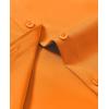 imagesiliteelon Button Down Shirts for Women Long Sleeve Dress Shirts Wrinkle Free Collared Work Office Solid Blouses TopsSaffron