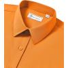 imagesiliteelon Button Down Shirts for Women Long Sleeve Dress Shirts Wrinkle Free Collared Work Office Solid Blouses TopsSaffron