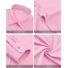 imagesiliteelon Button Down Shirts for Women Wrinkle Free Long Sleeve Shirts Dress Shirts Work Office Blouse Tops with PocketCherry Blossom Pink