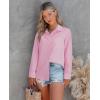 imagesiliteelon Button Down Shirts for Women Wrinkle Free Long Sleeve Shirts Dress Shirts Work Office Blouse Tops with PocketCherry Blossom Pink