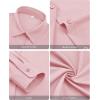 imagesiliteelon Button Down Shirts for Women Wrinkle Free Long Sleeve Shirts Dress Shirts Work Office Blouse Tops with PocketDark Pink