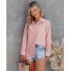 imagesiliteelon Button Down Shirts for Women Wrinkle Free Long Sleeve Shirts Dress Shirts Work Office Blouse Tops with PocketDark Pink