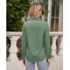 imagesiliteelon Button Down Shirts for Women Wrinkle Free Long Sleeve Shirts Dress Shirts Work Office Blouse Tops with PocketForest Green