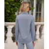imagesiliteelon Button Down Shirts for Women Wrinkle Free Long Sleeve Shirts Dress Shirts Work Office Blouse Tops with PocketGray Blue