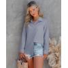 imagesiliteelon Button Down Shirts for Women Wrinkle Free Long Sleeve Shirts Dress Shirts Work Office Blouse Tops with PocketGray Blue