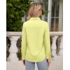 imagesiliteelon Button Down Shirts for Women Wrinkle Free Long Sleeve Shirts Dress Shirts Work Office Blouse Tops with PocketLemon Yellow